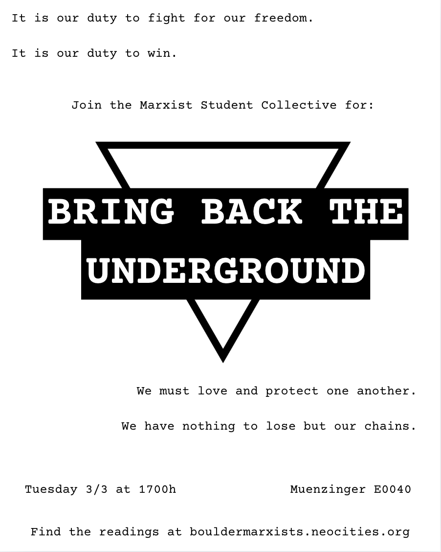 Bring Back the Underground